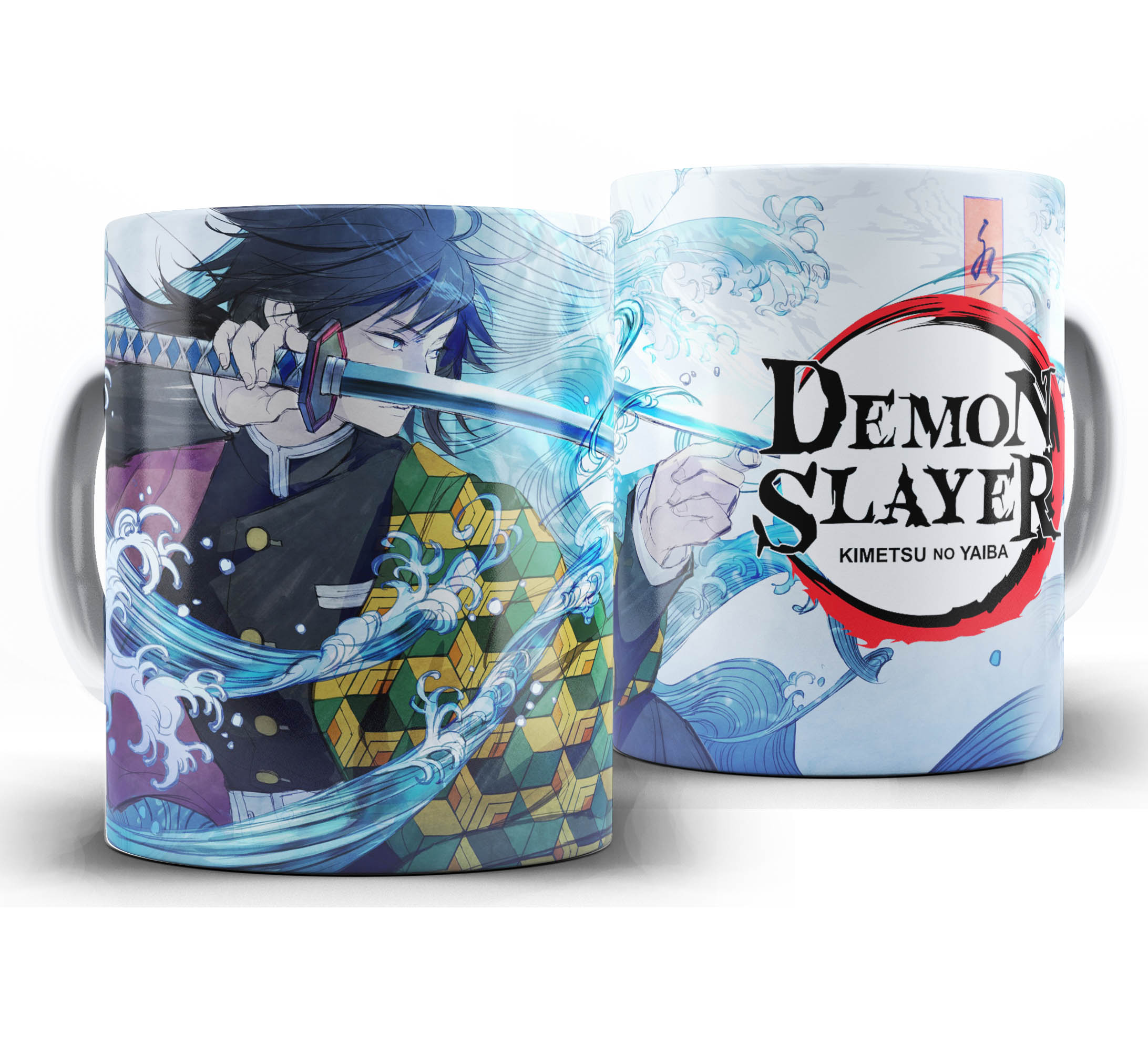 Caneca Anime - Demon Slayer Kimetsu no Yaiba W28 - Giyu Tomioka